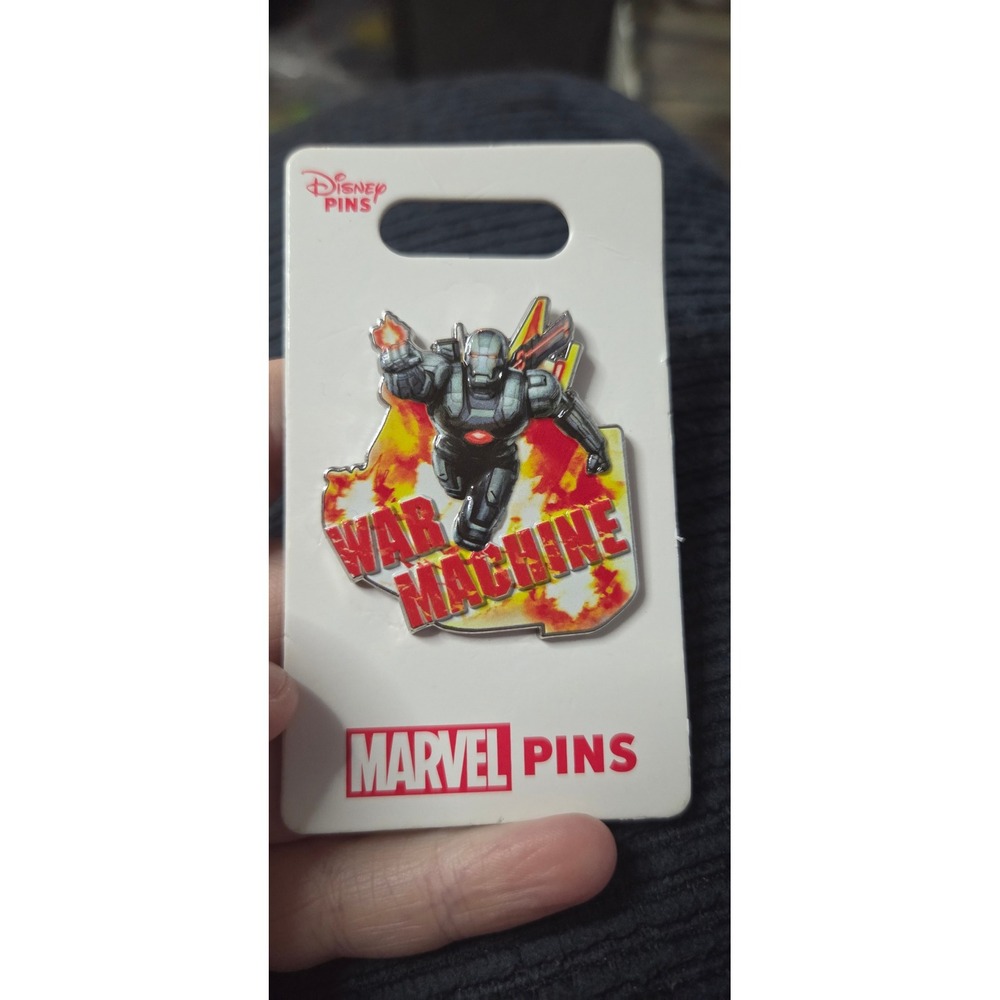 Disney Parks Marvel War Machine Pin Avengers Enamel Trading Pin Silver Series